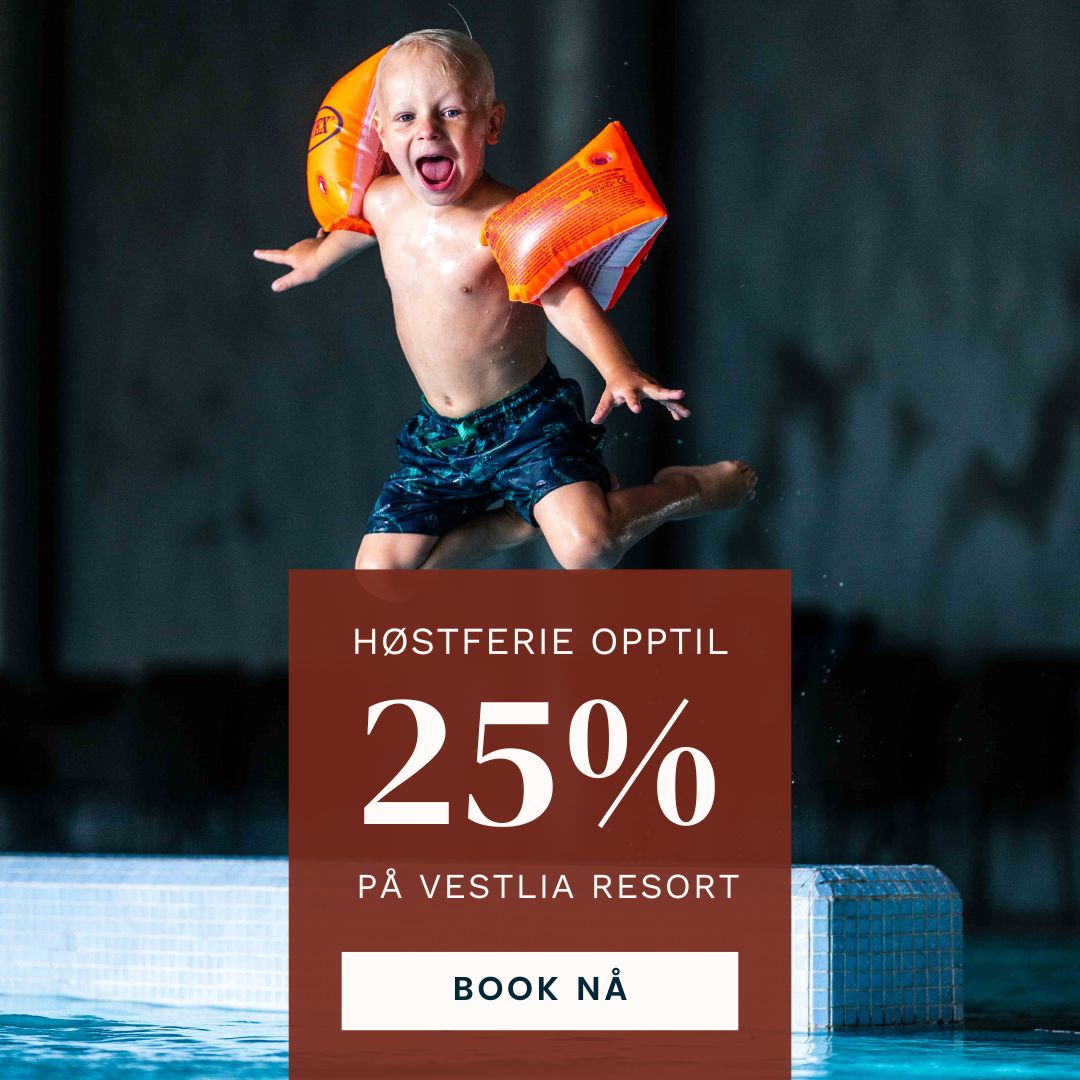 Familier koser seg på Vestlia Resort i sommer med 25% på sommerferien